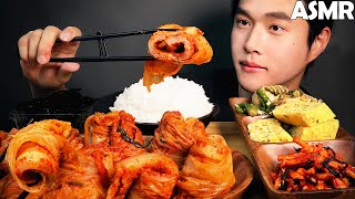 ASMR KIMCHI PORK BELLY ROLL 돼지김치찜! 김치삽겹말이랑 세공기 고봉밥 먹방 サムギョプサル EATING SOUNDS MUKBANG