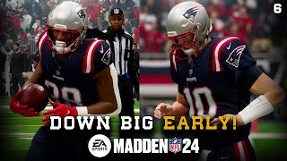 New Sliders Have Us Down Big Early! - Madden 24 New England Patriots Franchise Rebuild | Ep. 6