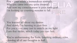 DELIA - Fire (Lyrics)