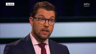 Jimmie Åkesson vs Ulf Kristersson Agenda 2018-04-29