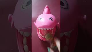 BABY PINK SHARK DRINK  CHOCO CHOCODOT  #asmr #toys #chocolate #subscribe #shorts