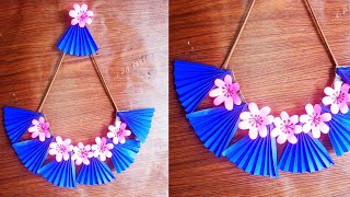 Diy wall hanging|Paper flower wall hanging|Home decor ideas|Wallmate|Paper craft||