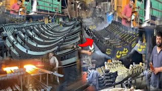 Manufacturing of Leaf Spring Complete Process  | Production of Leaf Spring .