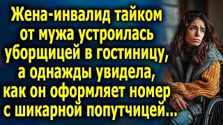 Жена тайком от мужа устроилась уборщицей в гостиницу, а однажды увидела, как он оформляет номер...