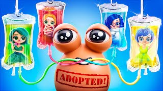 Inside Out 2: Pou Was Adopted by Emotions / 32 LOL OMG DIYs