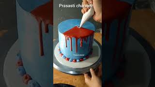 kue ultah Spiderman #cake #tutorial #shorts #spiderman