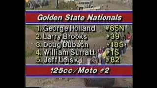 3/4 1986 125 Carlsbad Golden State Nationals Motocross