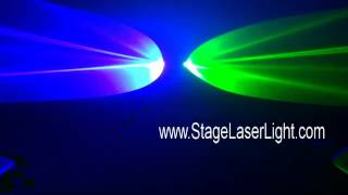 Green & BLUE 2 LENS Laser Light Beam Show Stage lighting