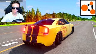 Driving A Wild 1000HP Chrysler 300C Hellcat For 1 Hour In BeamNG.Drive!