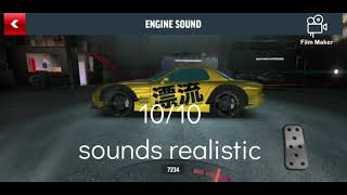 rating the sounds of cars in drift max pro