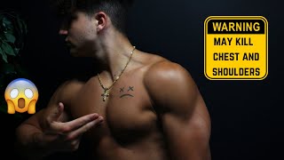 Get Your Chest to GROW| Killer Chest and Shoulders Workout| 17 Year Old Bodybuilder|