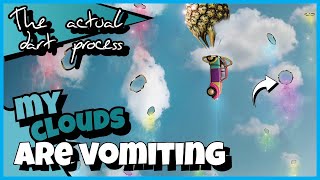 Cloud vomit, inspired by rainbows | ART IN THE MAKING | Photoshop editing