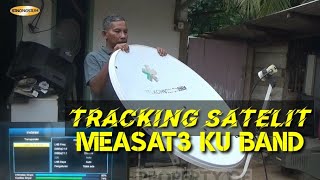 tracking satelit measat3 ku band saat ini