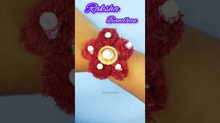 Rakhi making at home ideas ll easy rakhi ✨#shorts#rakhi #rakshabandhan#rakhimaking #easy#trending