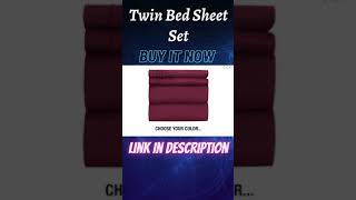 Twin bed Sheet Set College Dorm Room Bed Sheets #Shorts