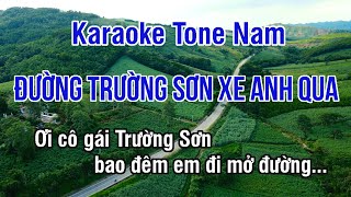 Đường Trường Sơn Xe Anh Qua Karaoke ❖ Nhạc Sống Hay Tone Nam (Fa Thứ) ► Karaoke Lê Thiết