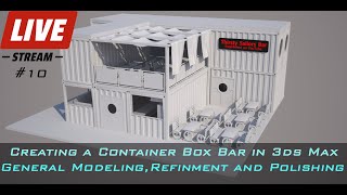 Modeling a Bar in 3ds Max Part 10 - General Modeling, Refinement and Polishing