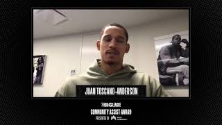 Juan Toscano-Anderson Receives the 2019-20 NBA G League Community Assist Award