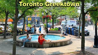 Toronto GREEKTOWN Summer Afternoon Walk | Danforth Ave