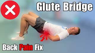 How to Glute Bridge without Back Pain (2 simple tips)