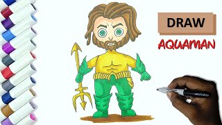 Drawing Aquaman !!! How To Draw Aquaman