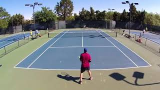 Wash Park Memorial Day Tourny 2017, Men's 5.0 Singles Final - Serve/Volley vs "Baseliner"