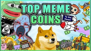 Top Crypto Meme Coins Worth Holding! Dogecoin, Pepe, Shiba Inu, Bonk & More!