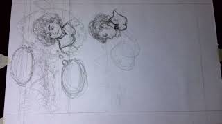 Art Timelapse: Pencil Art for Book 2, Page 5 in 21 Minutes