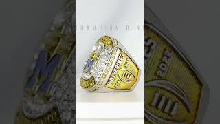 New style ncaa 2023 Michigan Wolverines Football Big Ten 2022Championship Ring  www.qxrings.com