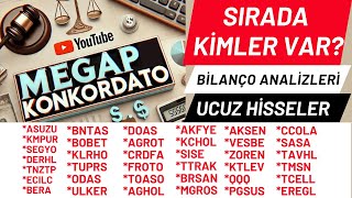 DİBİN DİBİ SEVİYEDE HİSSE SENETLERİ | CAZİP HİSSELER | UCUZ HİSSELER | BORSA | MEGAP KONKORDATO