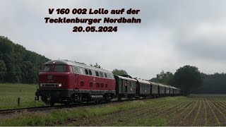 V 160 002 Lollo auf der Tecklenburger Nordbahn 20.05.2024