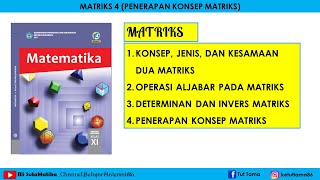 Matematika Wajib XI SMA/SMK Matriks 4 (Penerapan Konsep Matriks)