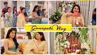 आमच्या घरच्या बाप्पाला भेटायला आले माझे मित्र मैत्रीणी ,Ganpati Bappa Celebration Megha Dhade Vlog’s