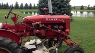 International Farmall Super A Tractor with Woods Mower