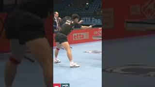 Zhang Jike serve and backhand technique