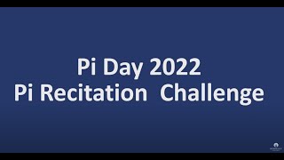 Pi Day 2022 Recitation Challenge