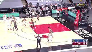 Damion Lee clutch game winning 3 Warriors vs Bulls