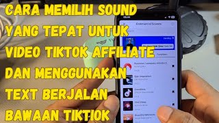 CARA MEMILIH SOUND YANG TEPAT DI VT PROMOSI TIKTOK AFFILIATE AGAR TIDAK DIBISUKAN‼️