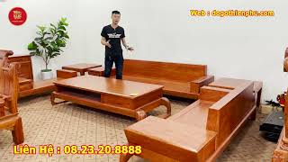 👉Mẫu Sofa Zito Gỗ Hương Đá Bán Cực Chạy Được Săn Đón Nhiều Nhất ( Tập Đoàn Đồ Gỗ Thiên Phú )