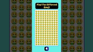 Find The Different Emoji #emoji #puzzles #oddoneout