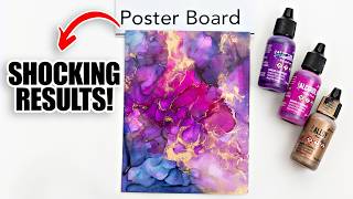 Exploring Alcohol Ink Techniques on Poster Board