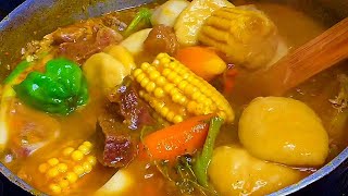 Beef Pumpkin Soup (Jamaican Style) Thick, Rich and Delicious!!