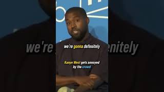 #KanyeWest was not happy with the crowd for laughing #shorts