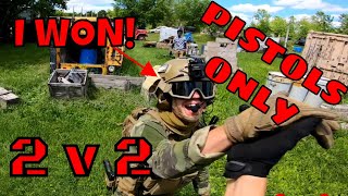 INTENSE 2 vs 2 AIRSOFT PISTOL GAMEPLAY | EF GLOCK 19 CQB GAMEPLAY