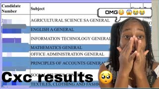 Cxc results😭😢😢🥺🥺😨#cxc #emotional #cxcresult