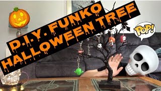 Funko Pop D.I.Y. Keychain HALLOWEEN TREE DECORATING!!!