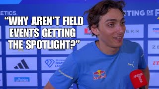 “Pole Vault will be fine” Mondo Duplantis on why field events are exciting | Paris Diamond League