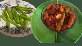 పచ్చి మిర్చి ఆవకాయ/south indian green chilli pickle