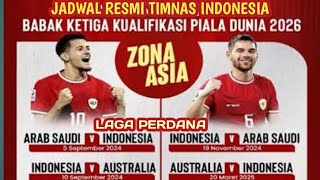 Tinggal hitungan pekan inilah jadwal resmi Timnas  laga perdana ronde ketiga kualifikasi piala Dunia