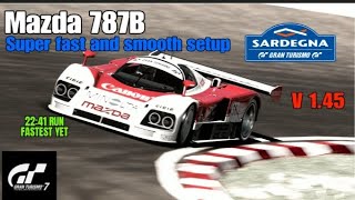 GT7 Sardegna 800 Mazda 787B updated setup V 1.45